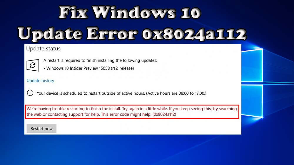 Windows Update Error di Windows 10 terbaru