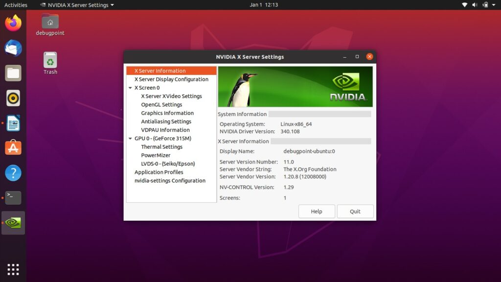 cara install driver nvidia di linux elementary os terbaru