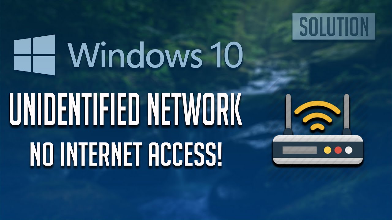 Unidentified Network di Windows 10 terbaru