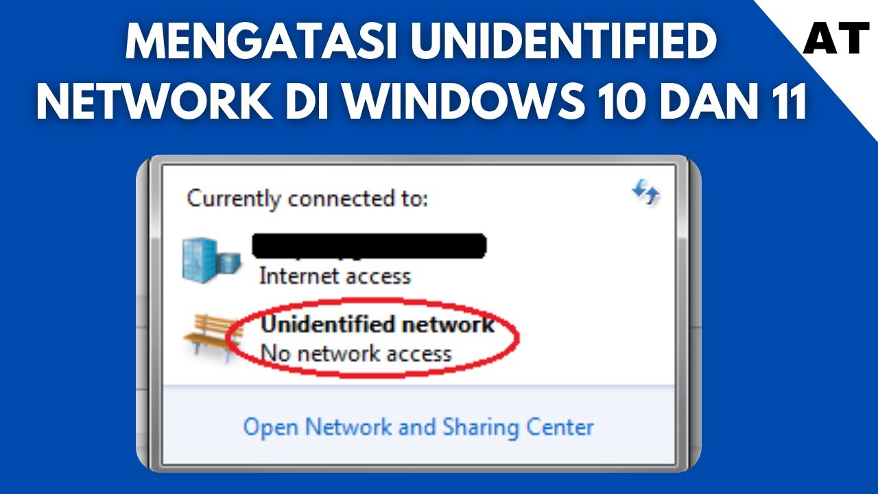 Unidentified Network di Windows 10 terbaru
