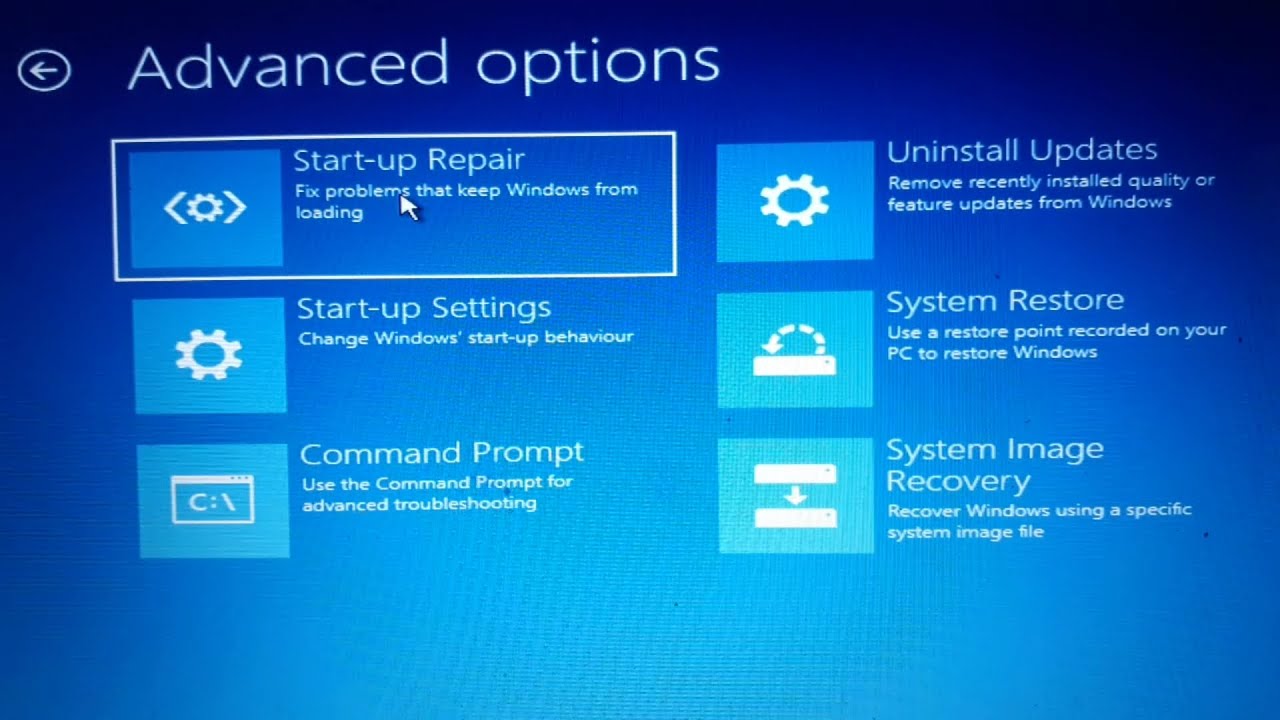 Windows Automatic Repair di Windows 10