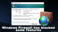 firewall windows blocked has some features fix error system blocks